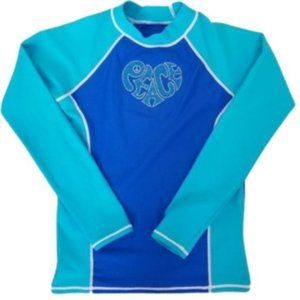 NWOT GrUVy UV Rash Guard / Swim Top, Blue
